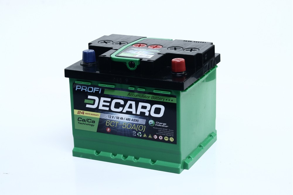Акумулятор 50Ah-12v DECARO PROFI (207x175x175),R,EN480